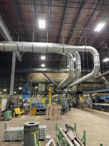 ductwork in large building